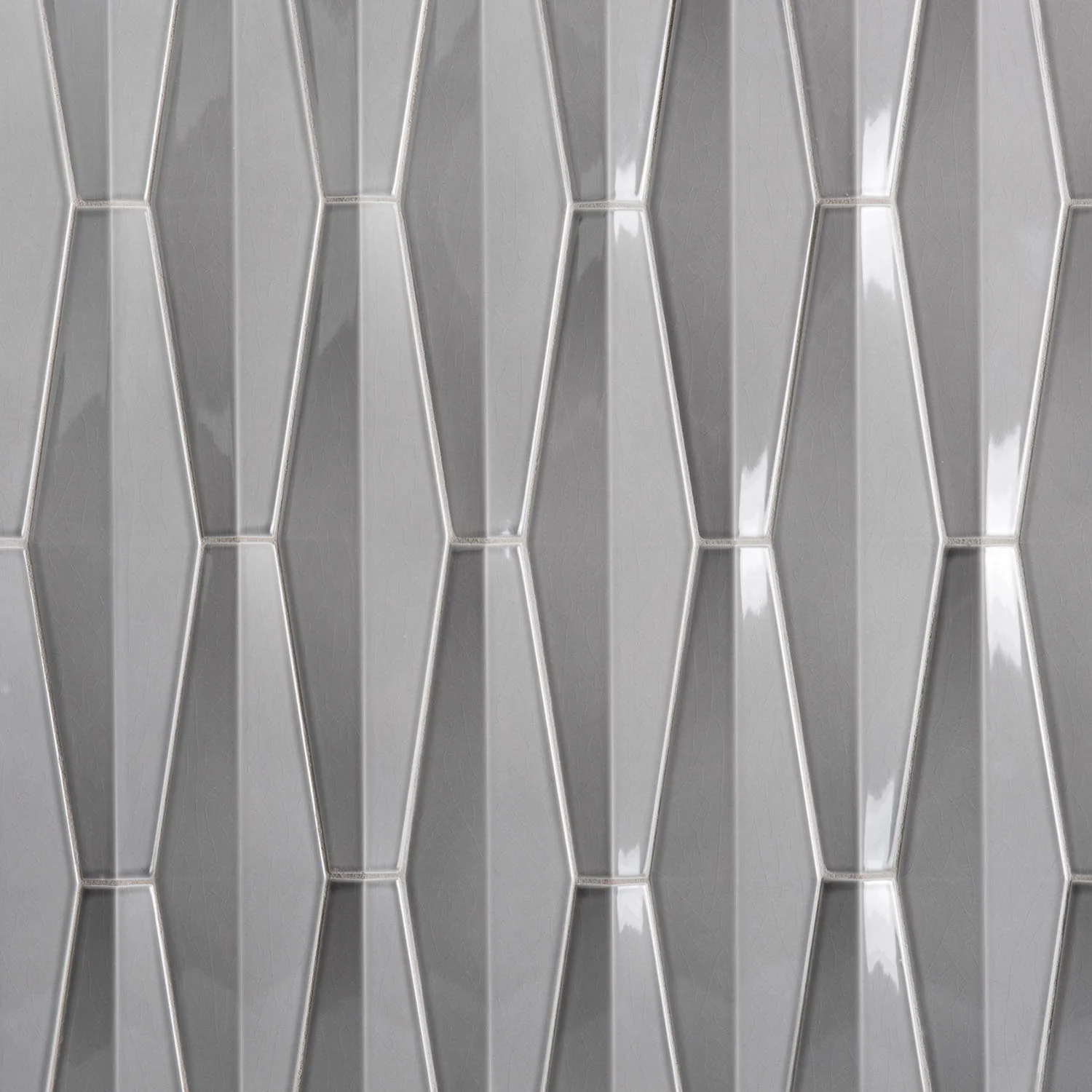Studio Moderne Deco 2-1/8X12 Sterling Gloss