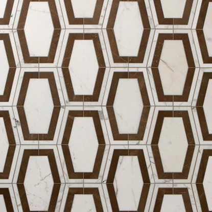 Studio Moderne Stone Mosaic 12X6-3/4 Cafe Bruno Honed