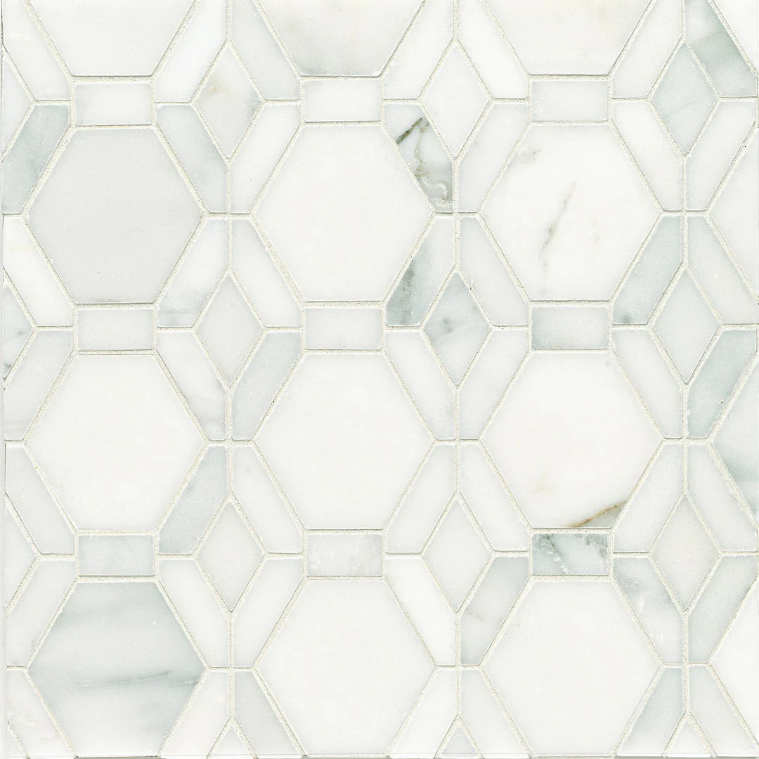 Studio Moderne Stone Mosaic 10-1/4X10-1/8 Calacatta Honed