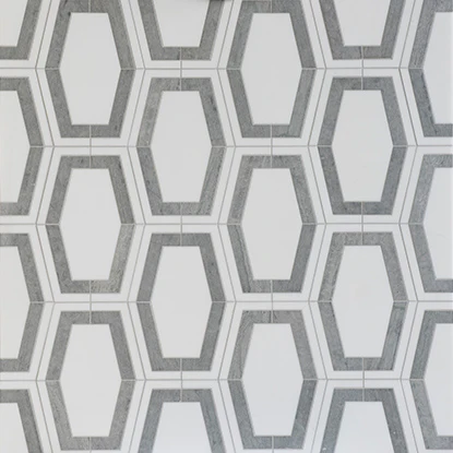 Studio Moderne Stone Mosaic 12X6-3/4 Steel Grey Honed