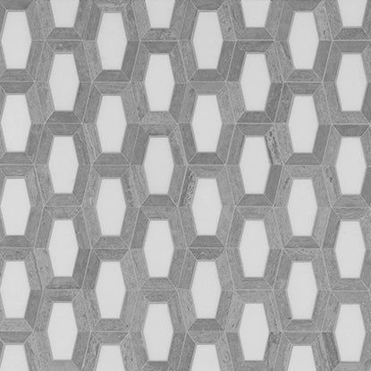 Studio Moderne Stone Mosaic 9X7-9/16 Steel Grey Honed