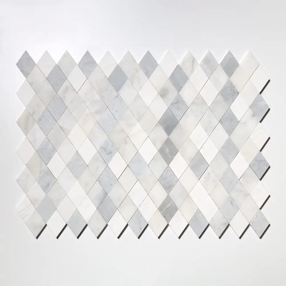 Talya Almas Mosaic 9-5/16X10.5 Afyon White Avenza Light Dolomite Glacier Multi Finish
