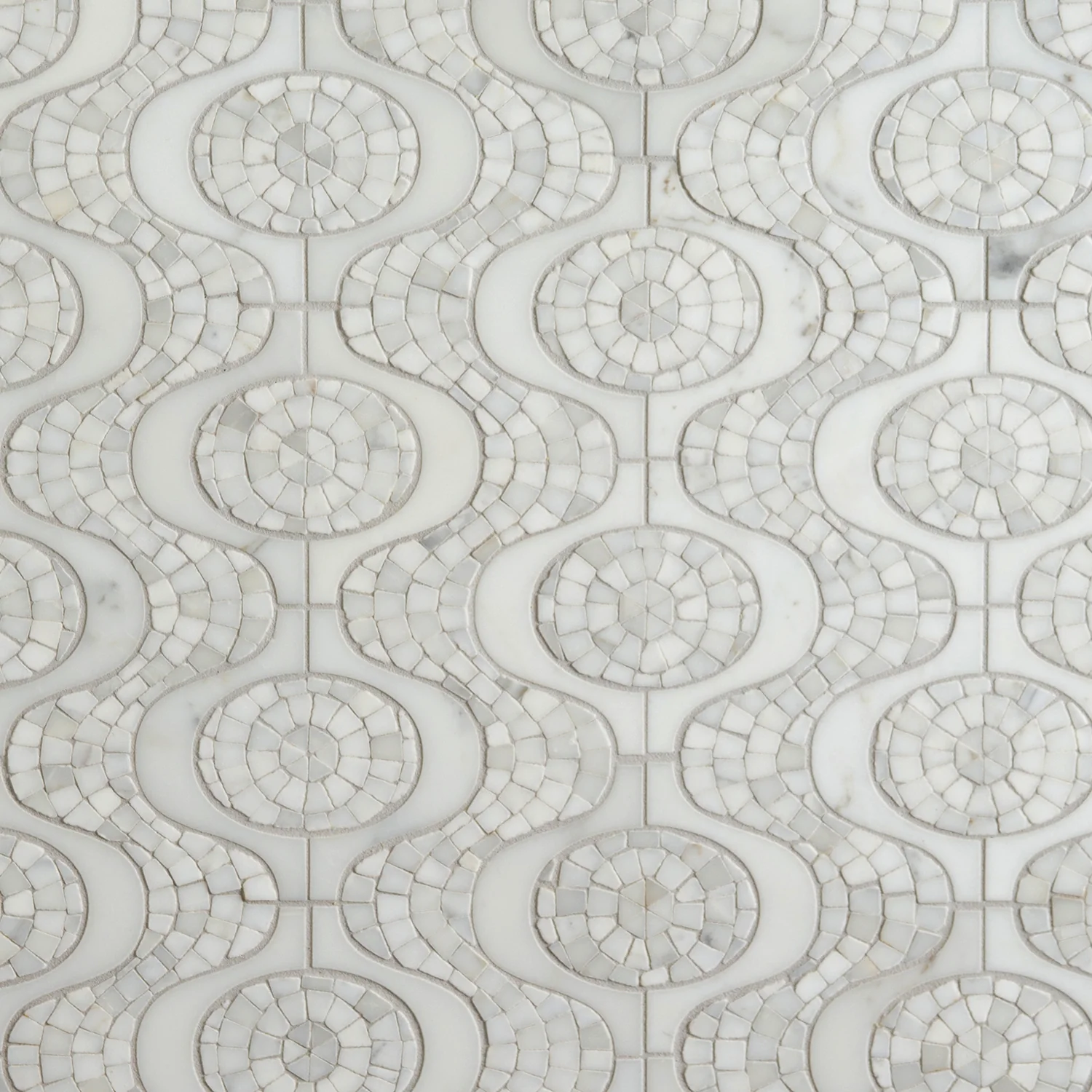Tangent Mosaic 10-3/8X9-1/8 Calacatta Honed