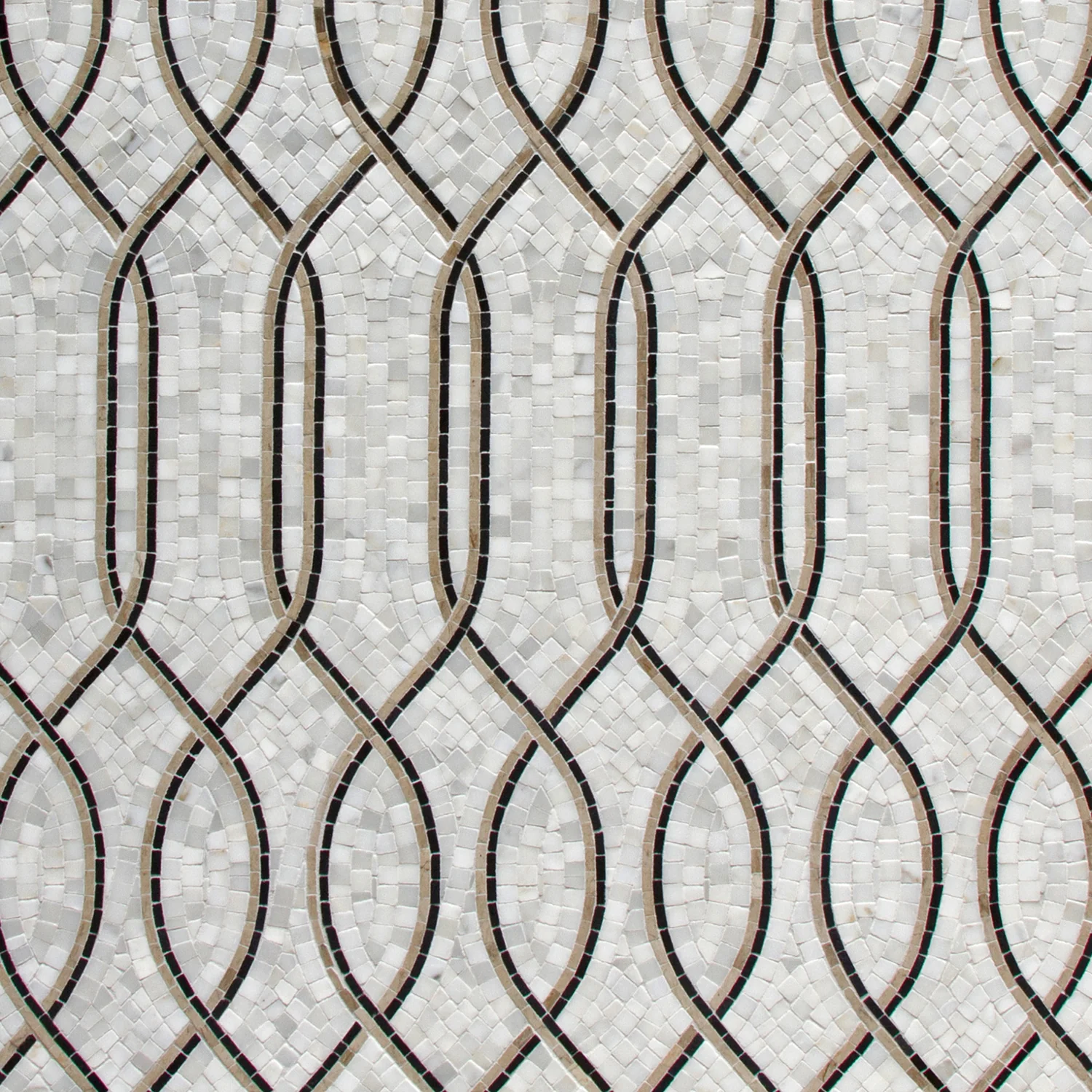 Tangent Mosaic 16-1/2X9-1/4 Calacatta Honed