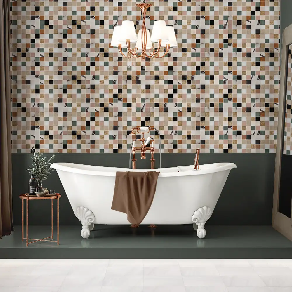Tessa Mosaic 12X12 Blend Honed - Image 2