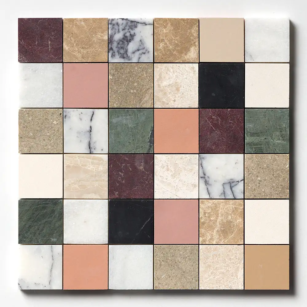 Tessa Mosaic 12X12 Blend Honed - Image 3