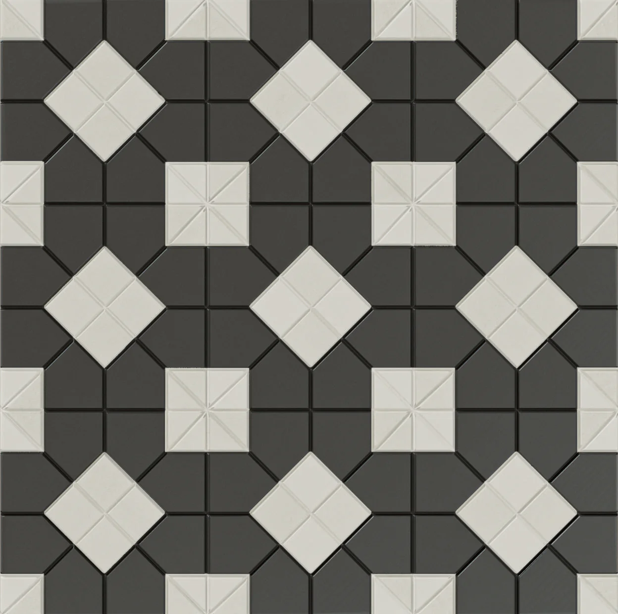 Tesserae Suit Matte 11X11 B&W Plus
