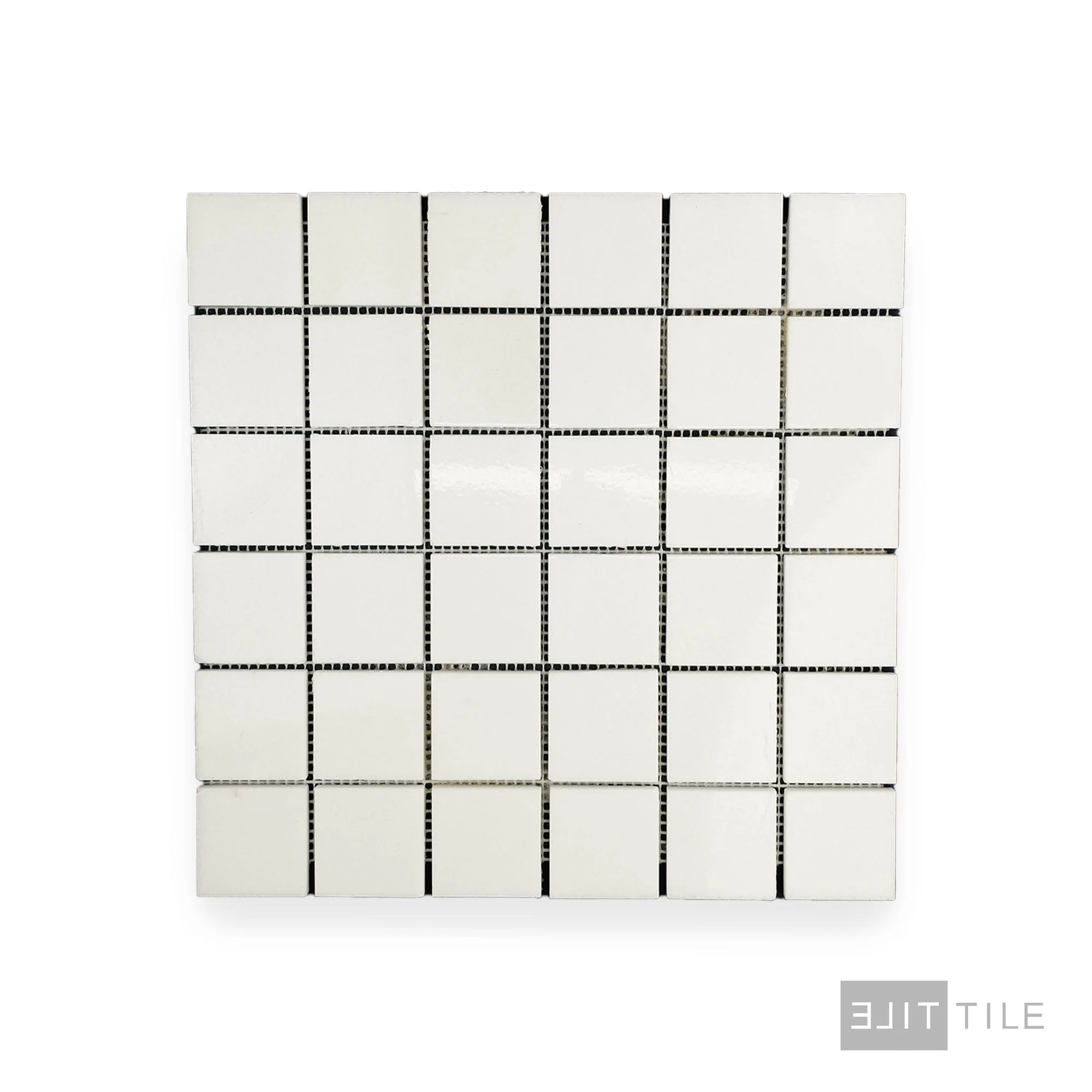 Thassos White Marble 2" Square Polished Mosaic - Image 2