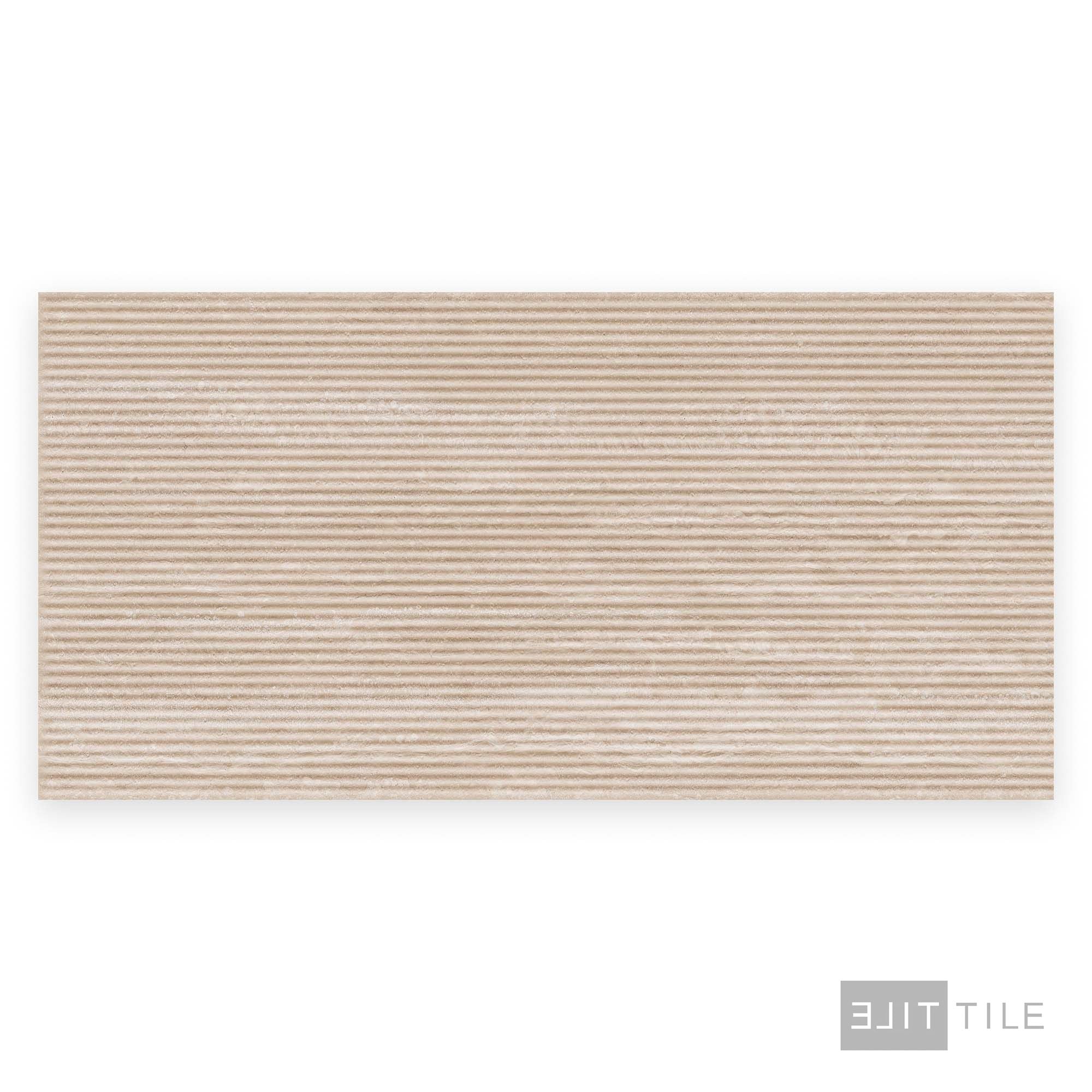 Travertine Veincut Canetto 3D 24X48 Beige Matte - Image 3