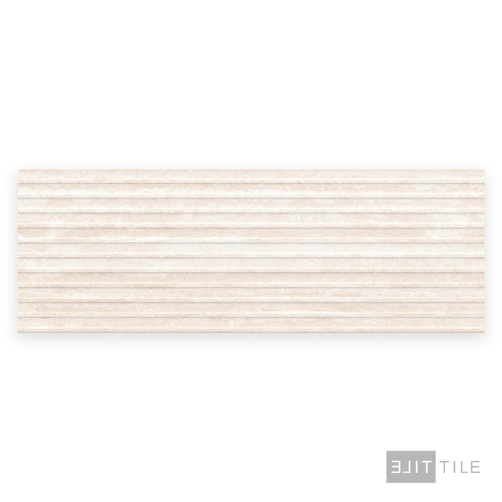 Travertine Veincut Dorica 3D 16X48 Bianco Matte - Image 3