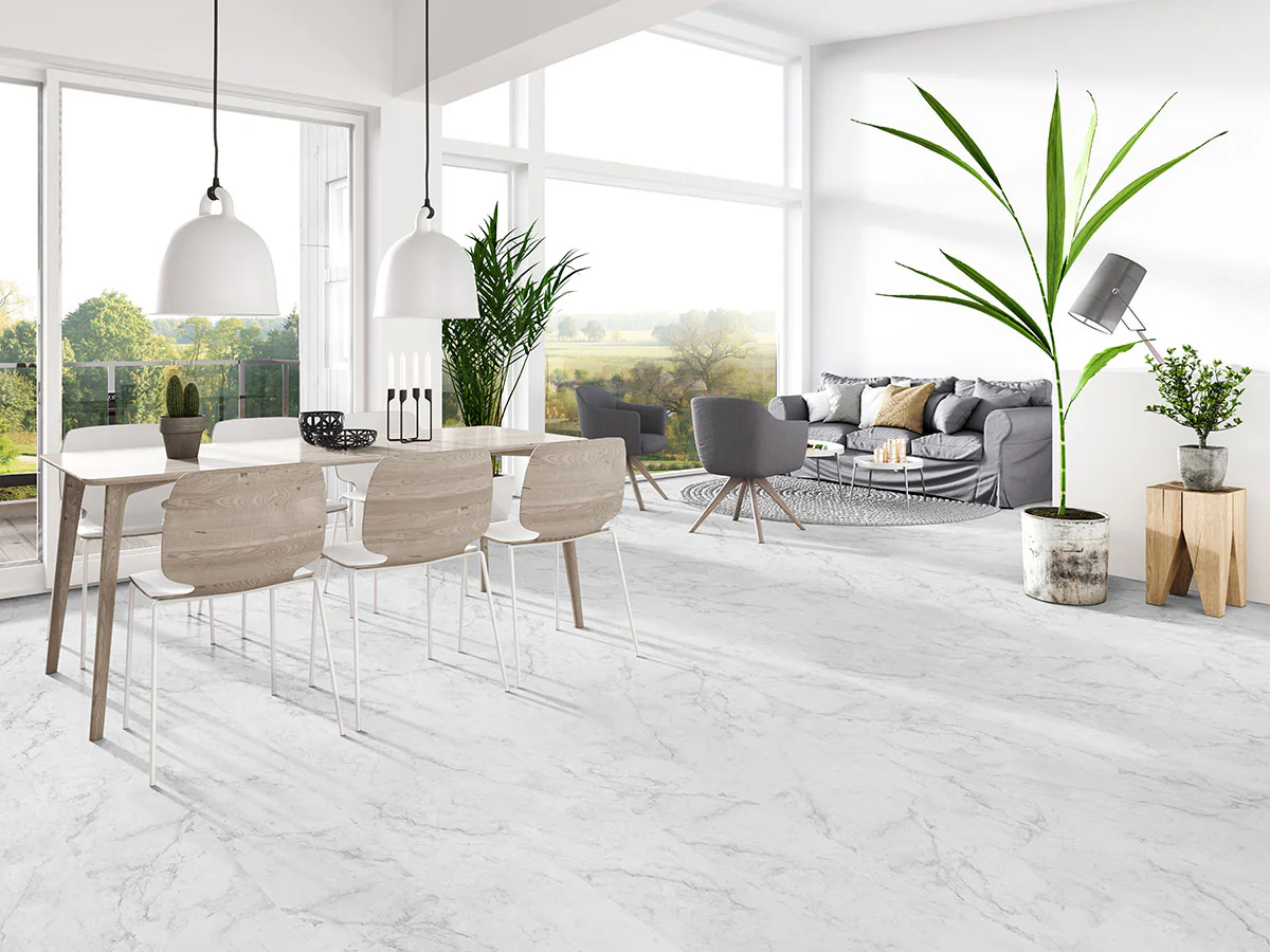 Trecento Carrara Avell 12X24 Low Gloss Luxury Vinyl Plank - Image 3