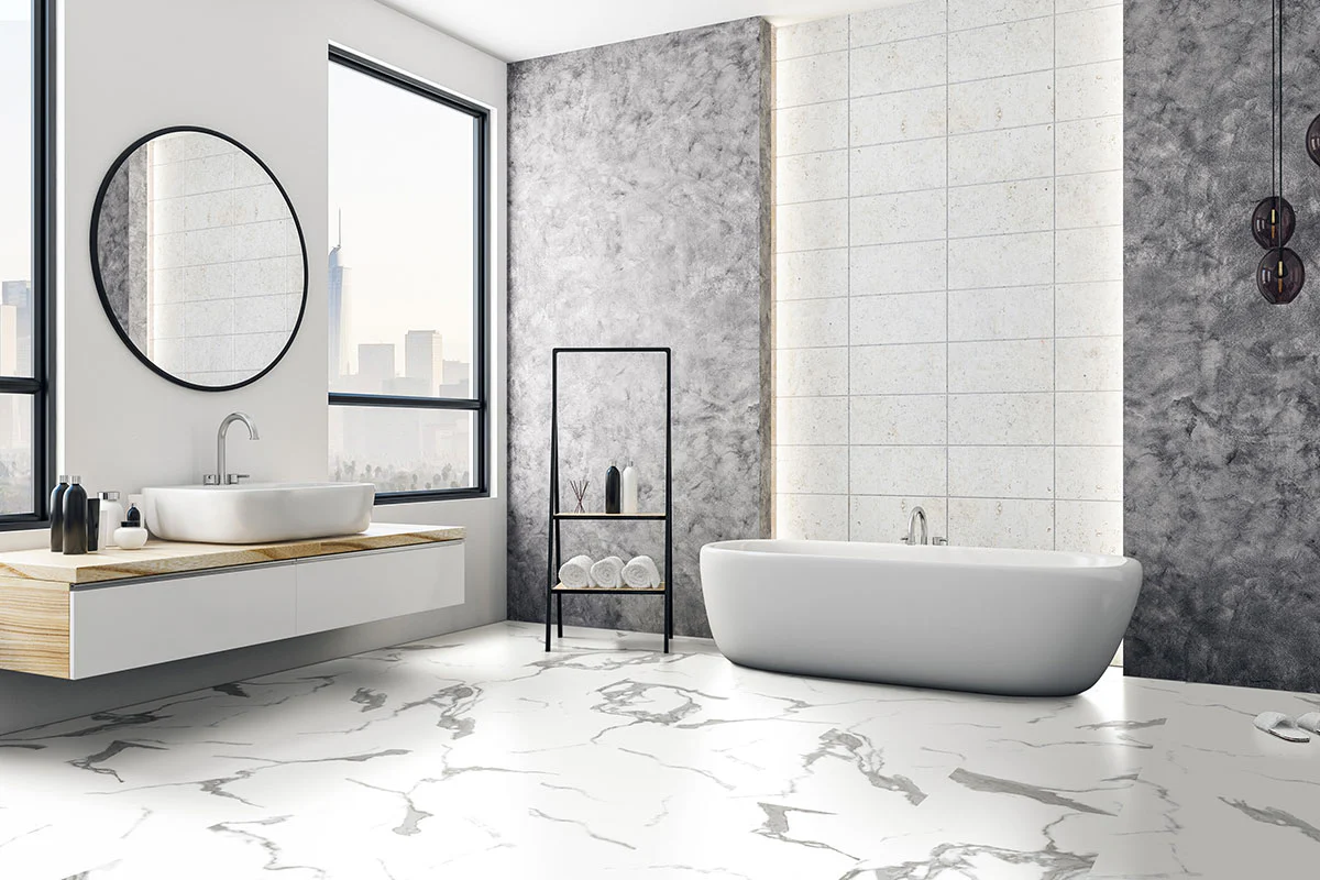 Trecento XL Calacatta Marbello 18X36 Low Gloss Luxury Vinyl Plank - Image 2