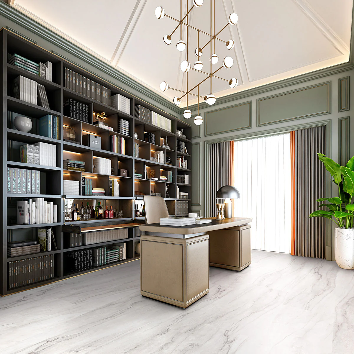 Trecento XL Quarzo Taj 18X36 Low Gloss Luxury Vinyl Plank - Image 4