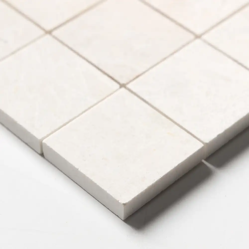 Vanilla Honed Marble 2X2 Square Mosaic 12X12 Vanilla Honed - Image 3