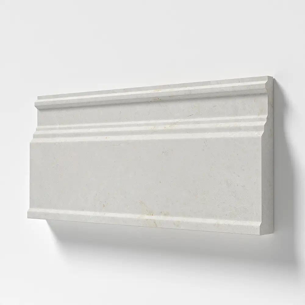 Vanilla Honed Marble Base Molding  5-1/6X12 Vanilla Honed