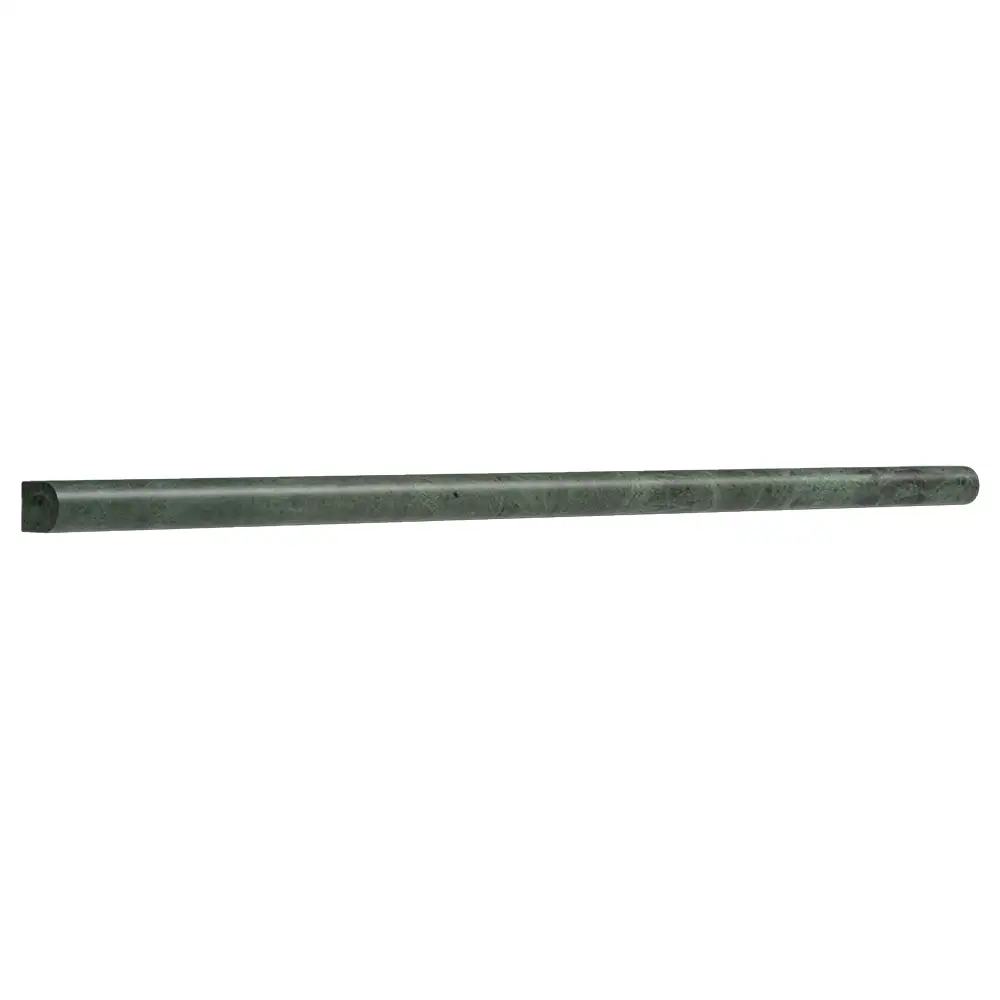 Verde Tia Honed Marble Pencil Liner 0.5X12 Verde Tia Honed