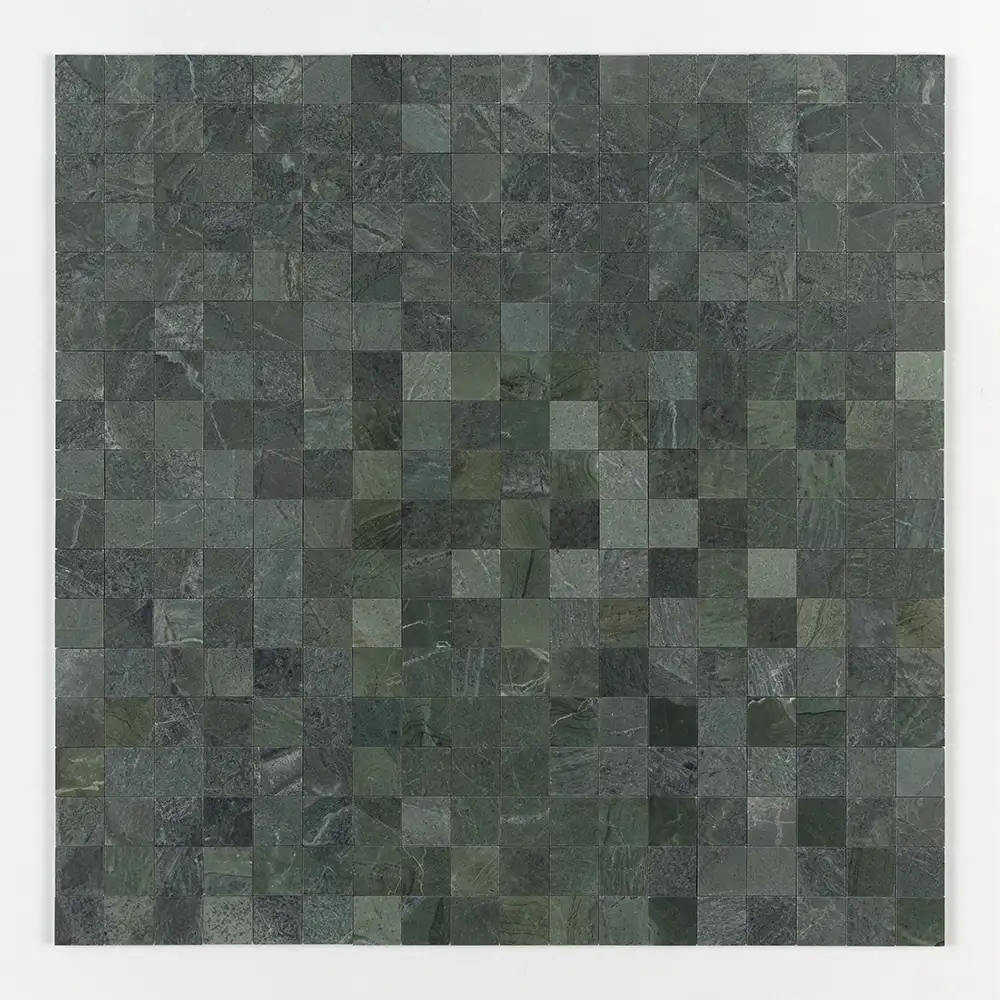 Verde Tia Honed Marble 2X2 Square Mosaic 12X12 Verde Tia Honed