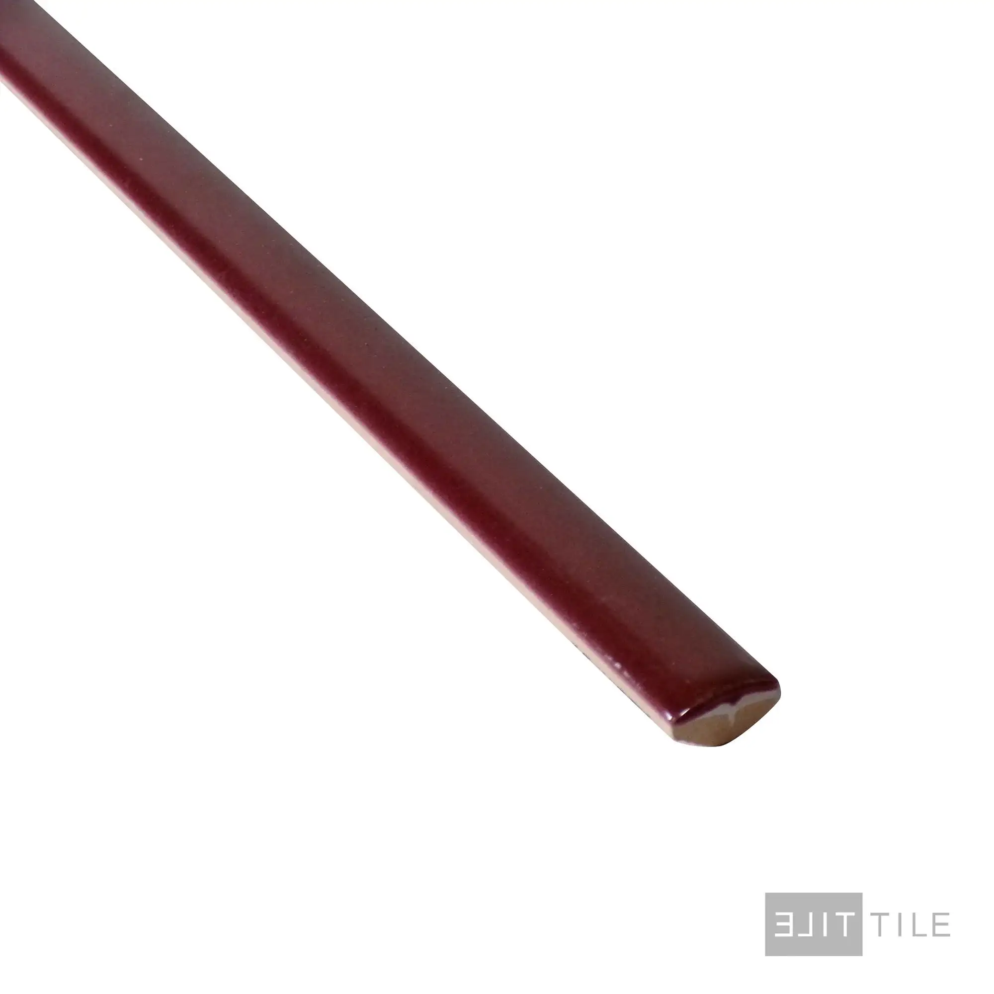Village Jolly Ceramic Trim 0.5X8 Aubergine Glossy - Image 2