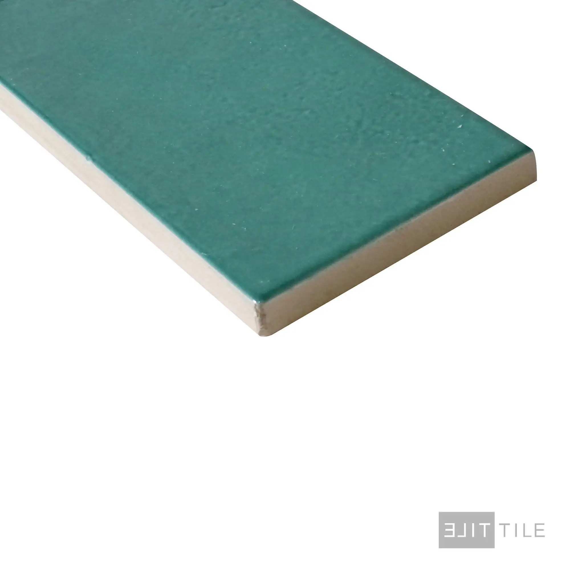 Village Ceramic Field Tile 2.5X8 Emerald Green Glossy - Image 4