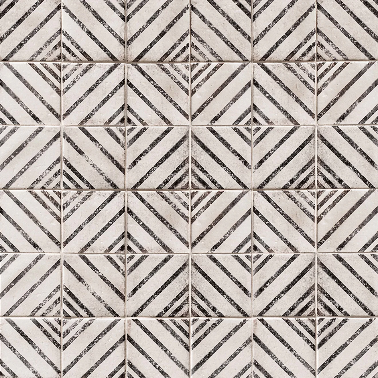 Vivace Glazed Porcelain Pressed Decorative Tile 4X4 Motif Rice Gloss