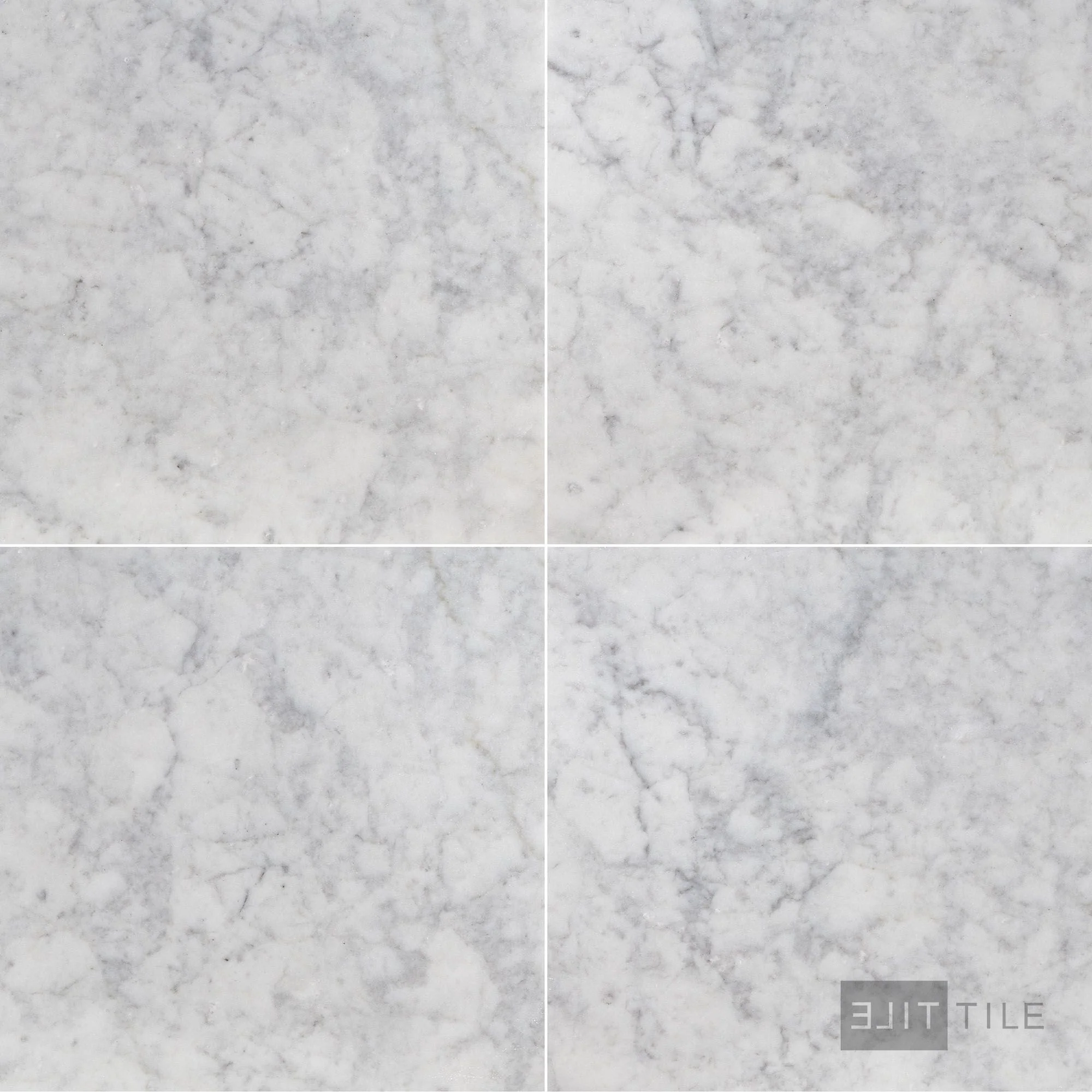 White Carrara Marble 24X24 Honed