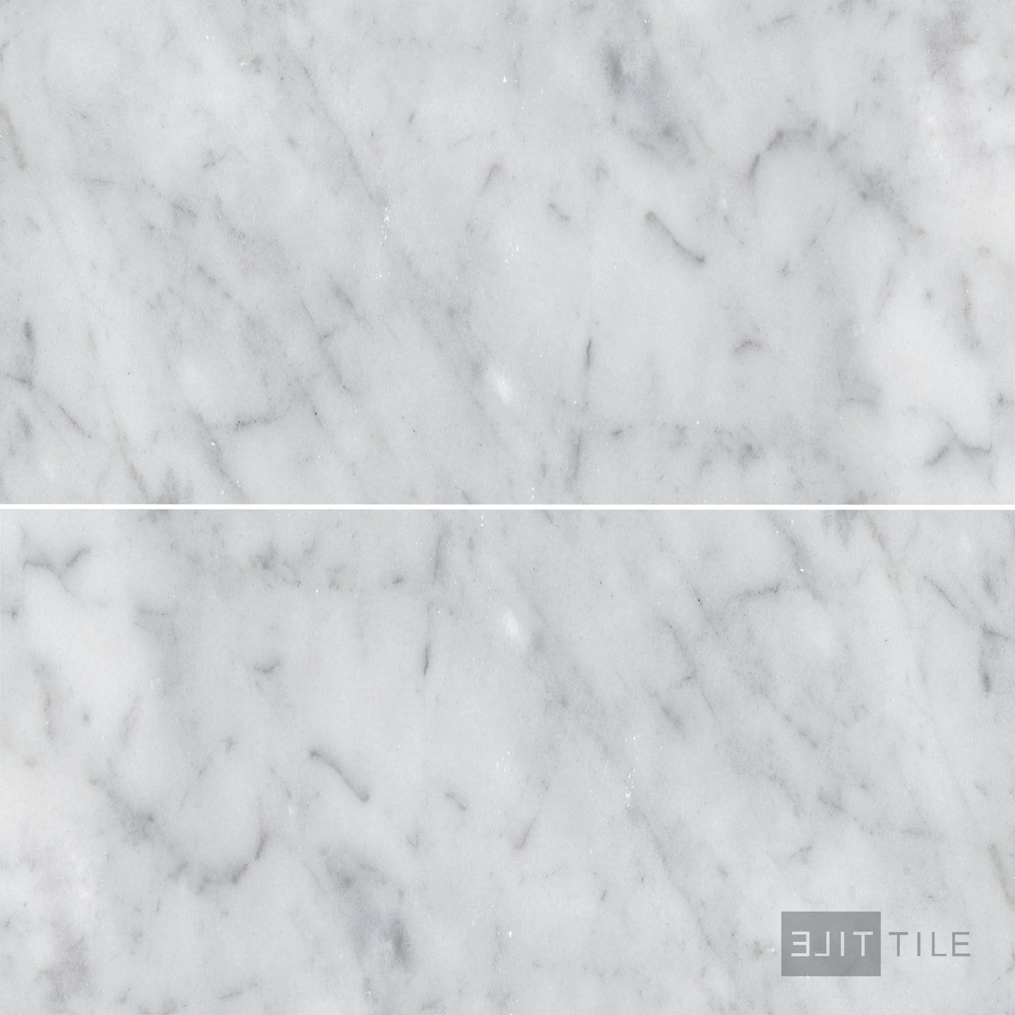 White Carrara Marble 4X8 Honed