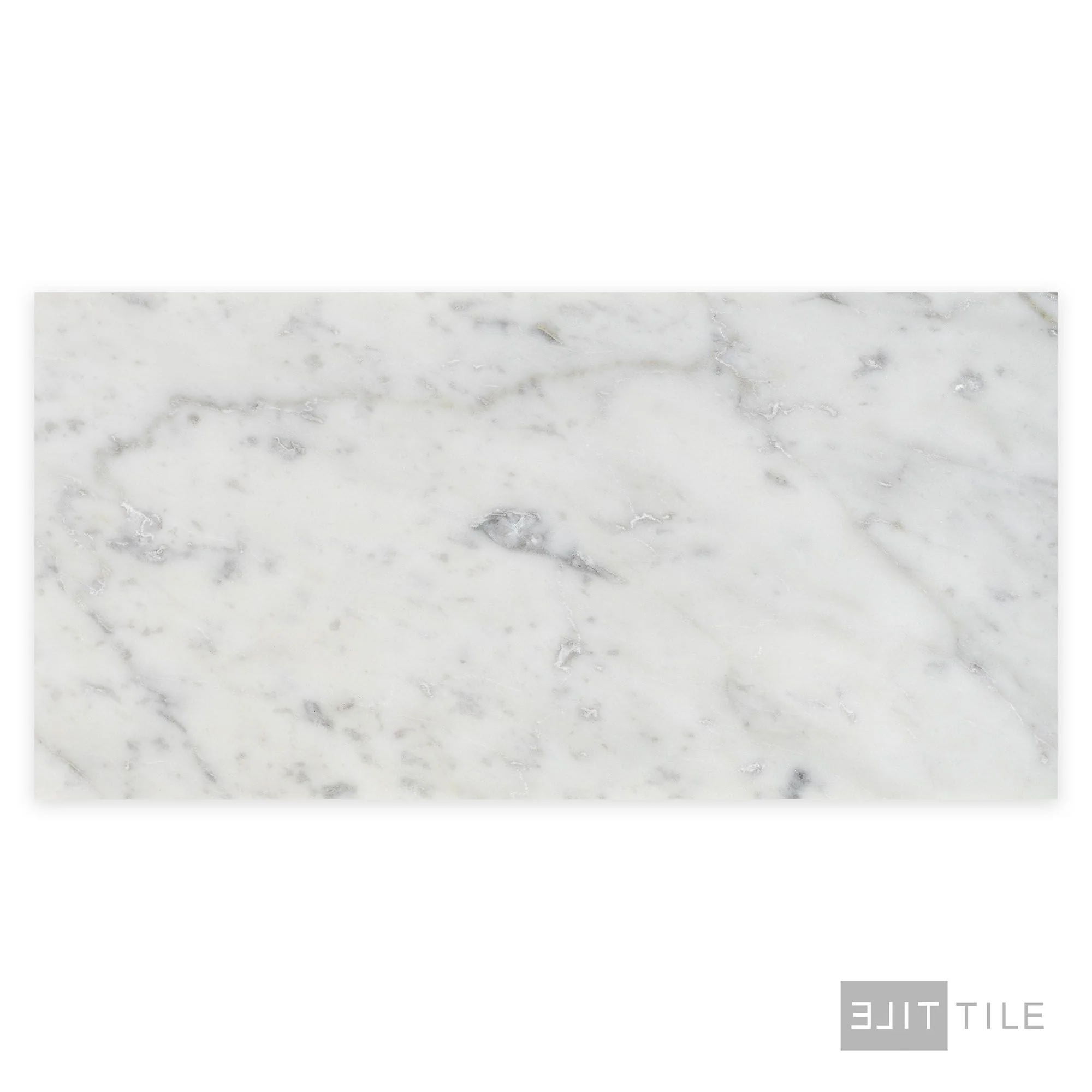 White Carrara Marble 6X12 Honed - Image 2