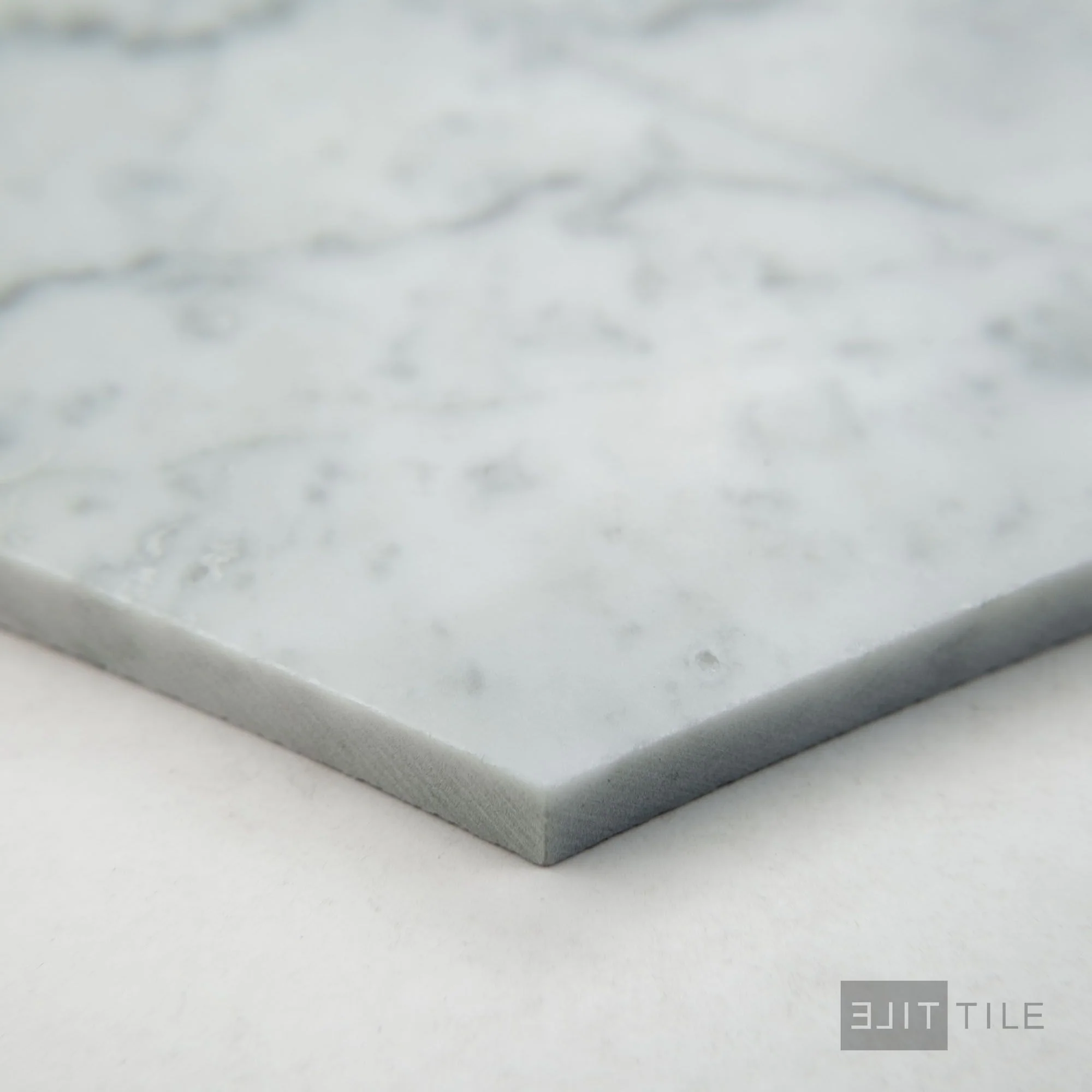 White Carrara Marble 6" Hexagon Honed - Image 3