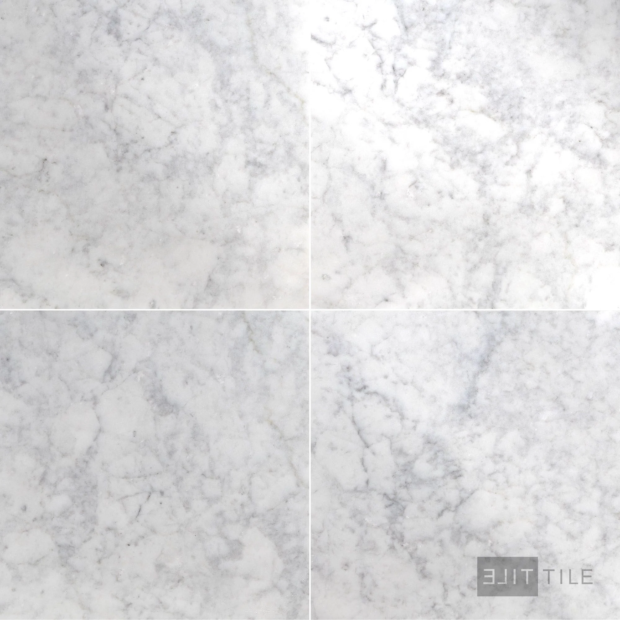 White Carrara Marble 18X18 Polished